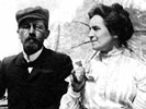 А.П. Чехов с женой.